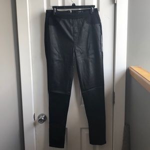 Forever 21 leather front pants
